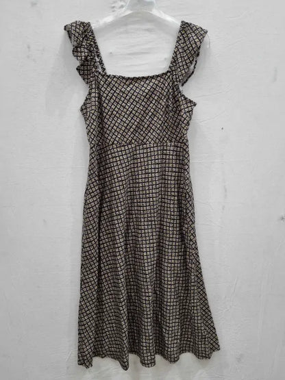 Boden Frill Detail Jersey Midi Dress Size: UK 14