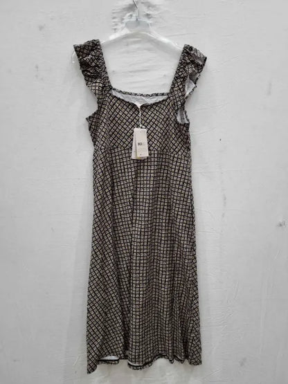 Boden Frill Detail Jersey Midi Dress Size: UK 14