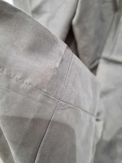 Mango Khaki Modal Suit Trousers Size: Large