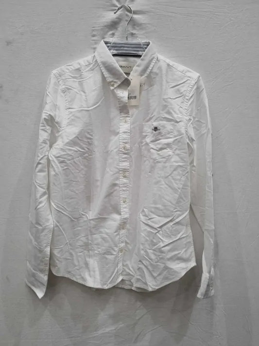 Gant - White Oxford Cotton Shirt  Size: UK 14