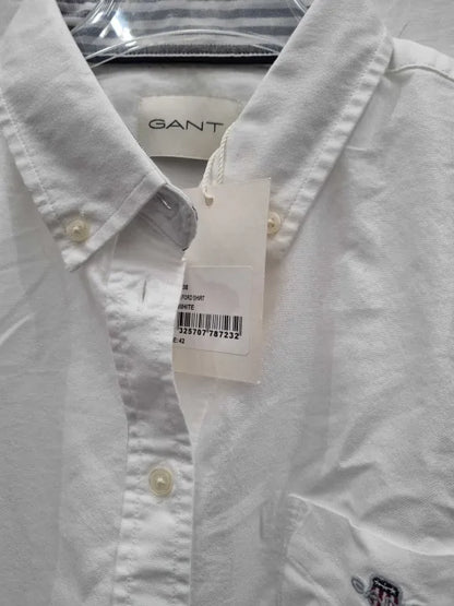 Gant - White Oxford Cotton Shirt  Size: UK 14