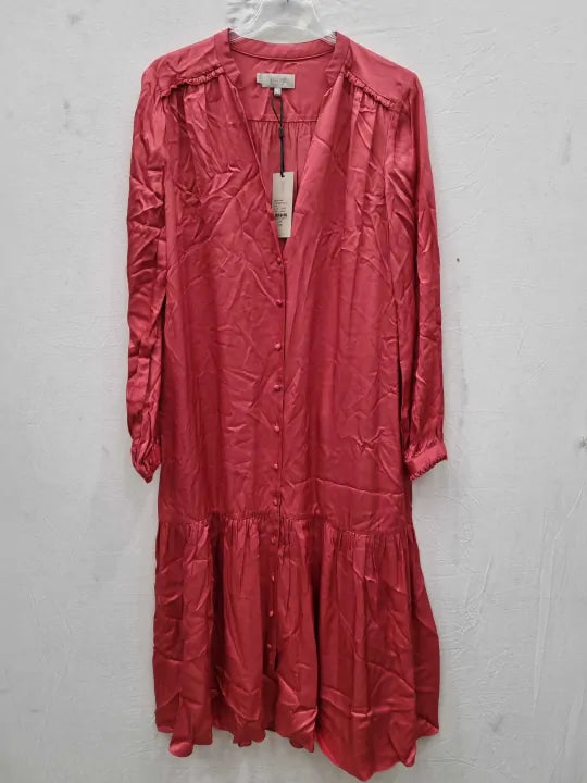 Hobbs London - Pink Esther Midi Dress Size: Uk 12