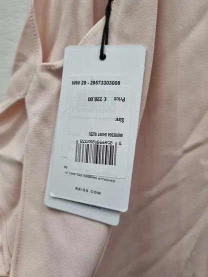 Reiss - Nude Andressa Short Sleeve Dress Size: UK 8