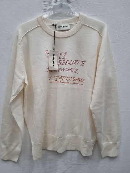 Sonia Rykiel - Black Wool Long Sleeved Jumper Size: Large