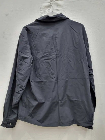 Aquascutum - Black Zip Up Overshirt Size: Large