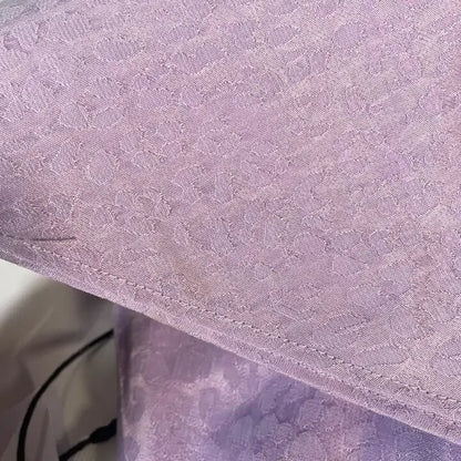 Ro & Zo - Lilac Jacquard Bias Midi Dress Size: Uk 14