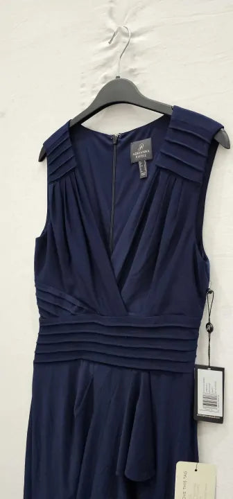 Adrianna Papell Women'S Jersey Draped Jumpsuit Size: Uk8