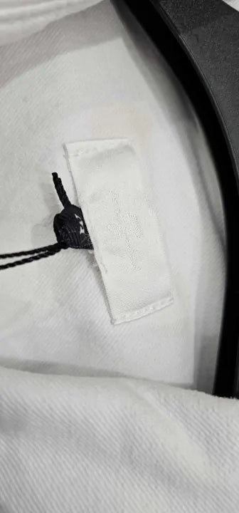 7 For All Mankind - White Leisure Belted Cotton Jacket - White Size: M