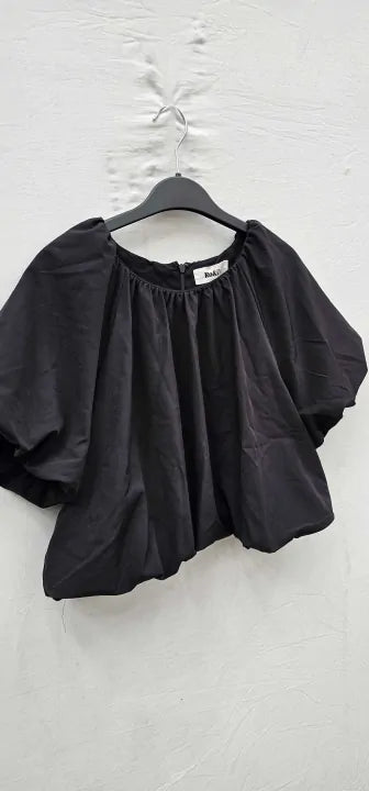 Ro & Zo - Black Parachute Top - Black Size: Uk12