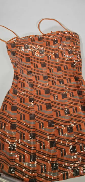 & Other Stories - Orange Dagmar Cotton Mini Dress - Orange Size: Uk10