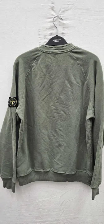 Stone Island - Sage Mock Turtleneck Fleece Sweatshirt - Green Size: S