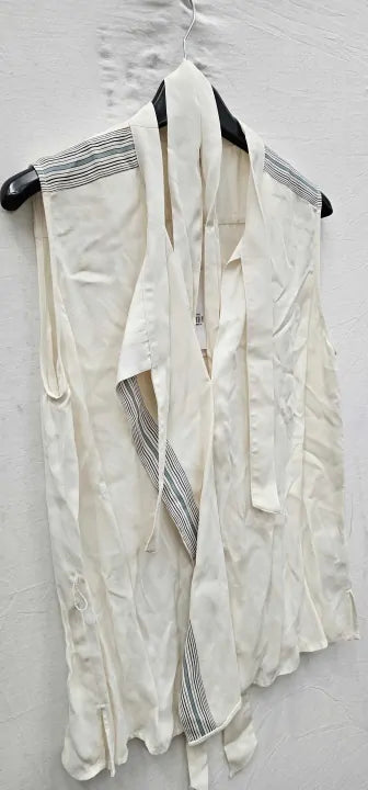 Reiss - Ivory Romy Sleeveless Shell Top - White Size: Uk10