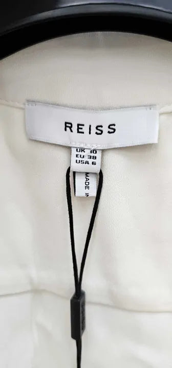 Reiss - Ivory Romy Sleeveless Shell Top - White Size: Uk10