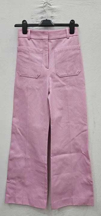 Victoria Beckham - Pink Alina Trouser - Pink Size: Uk4