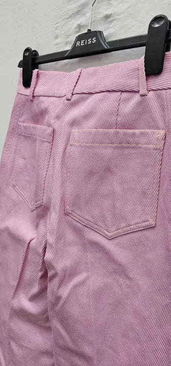 Victoria Beckham - Pink Alina Trouser - Pink Size: Uk4