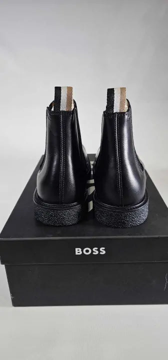 Boss-50480357_001-6-Black-Black Tunley Cheb Leather Boots-Black Size: 40/ Uk6