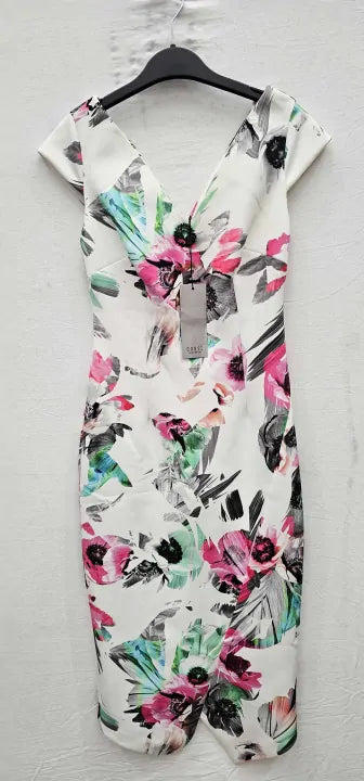 Multi Coloured Rafaela Printed Shift Dress Size: Uk8
