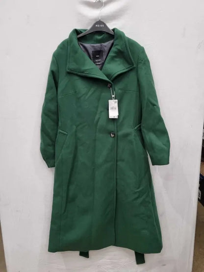 Mango Forest Green Manteco Wool Blend Coat Size: Xxl