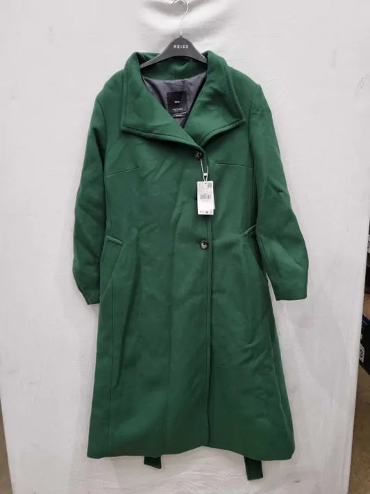 Mango Forest Green Manteco Wool Blend Coat Size: Xxl