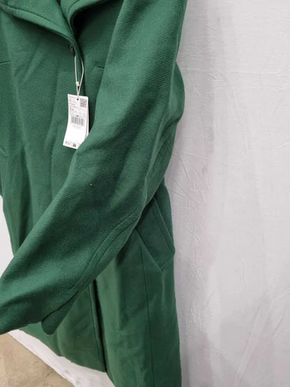 Mango Forest Green Manteco Wool Blend Coat Size: Xxl