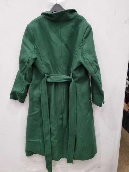 Mango Forest Green Manteco Wool Blend Coat Size: Xxl