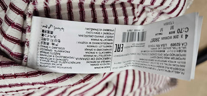 Top 206Stripe Womens , Red And Cream Size: M