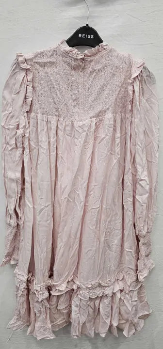 Temperley London-21Umsa53959 Pale Rose-10-Pink-Light Pink Marsha Mini Dress-Pink Size: Uk10