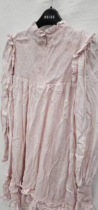 Temperley London-21Umsa53959 Pale Rose-10-Pink-Light Pink Marsha Mini Dress-Pink Size: Uk10
