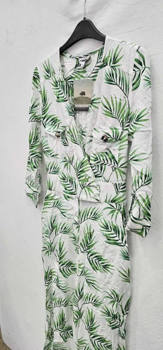 Somerset By Alice TemperleyM ulti Palm Print Jumpsuit-Multi Size: UK 8