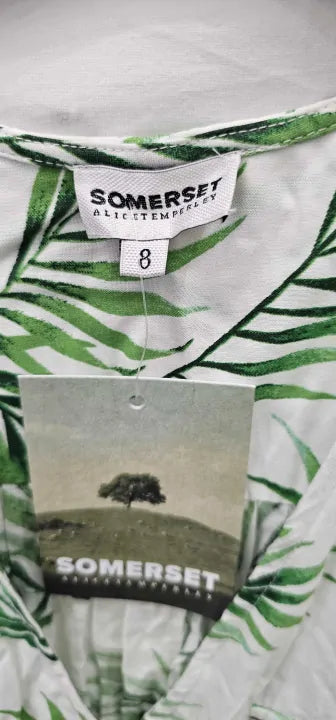 Somerset By Alice TemperleyM ulti Palm Print Jumpsuit-Multi Size: UK 8