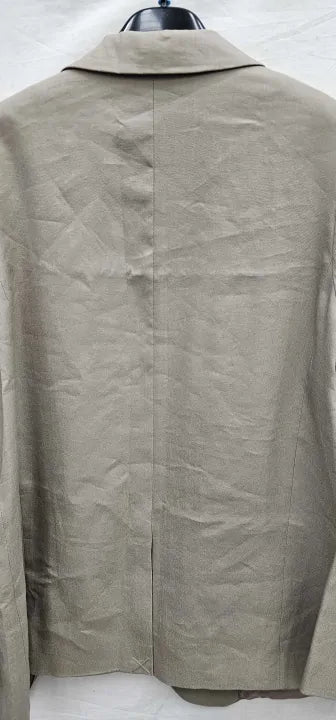 Hush - Taupe Lana Linen Blend Blazer - Beige Size: UK 10