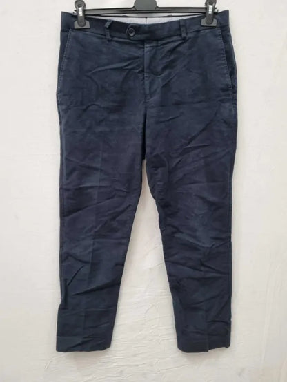 Charles Tyrwhitt Cord 5 Pocket Jeans - French Navy Size: W32 30L
