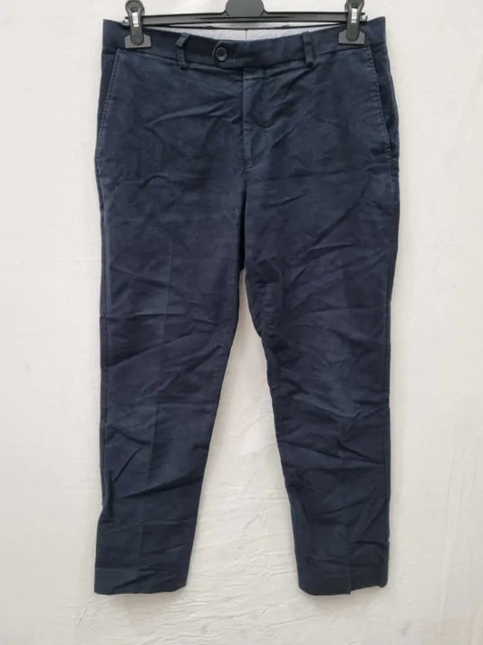 Charles Tyrwhitt Cord 5 Pocket Jeans - French Navy Size: W32 30L