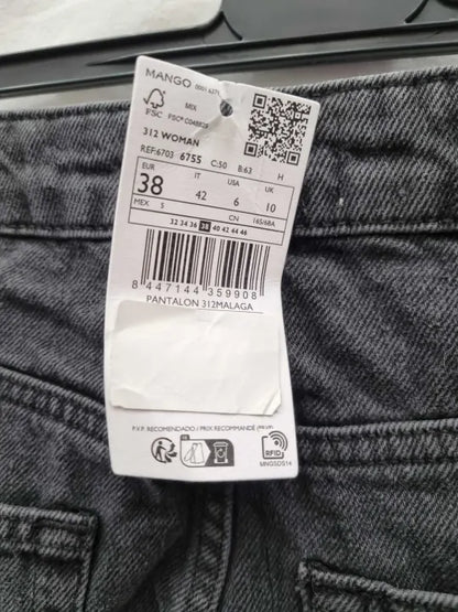 Mango Mom High-Waist Jeans Size: 38