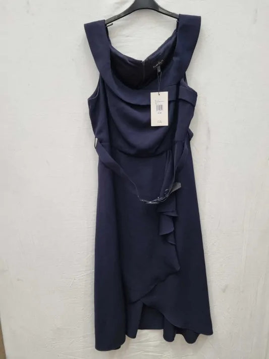 Phase Eight - Navy Ashleigh Bardot Mini Dress Size: Uk 20