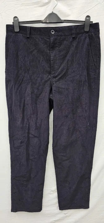 Cos - Navy Khloe Cord Cotton Chinos - Blue Size: Uk16