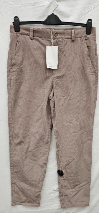 Cos - Beige Khloe Cord Cotton Chinos - Beige Size: Uk14