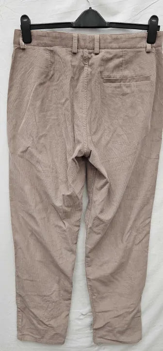 Cos - Beige Khloe Cord Cotton Chinos - Beige Size: Uk14