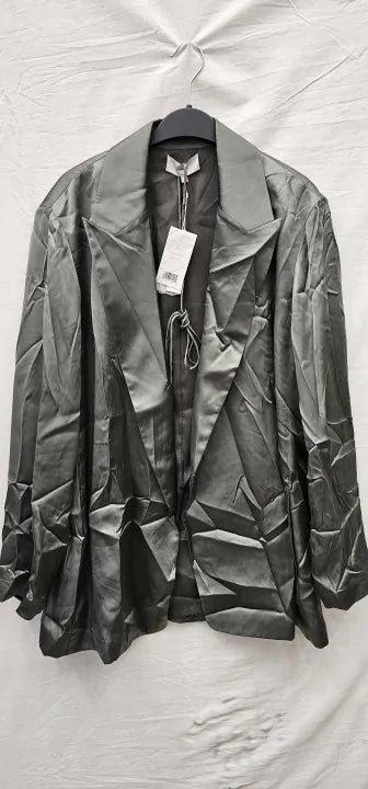 Vince - Grey Drapey Soft Blazer - Grey Size: Uk12