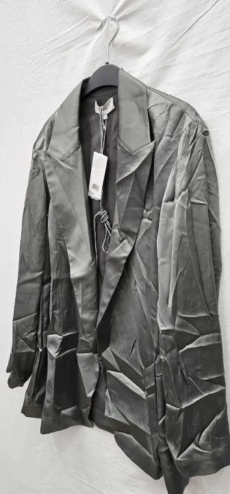 Vince - Grey Drapey Soft Blazer - Grey Size: Uk12