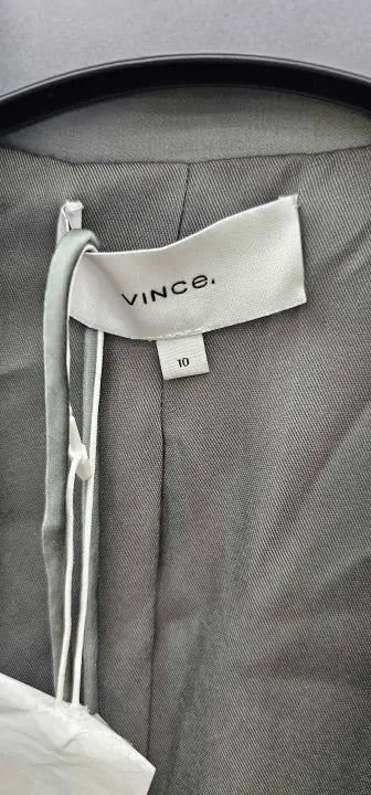 Vince - Grey Drapey Soft Blazer - Grey Size: Uk12