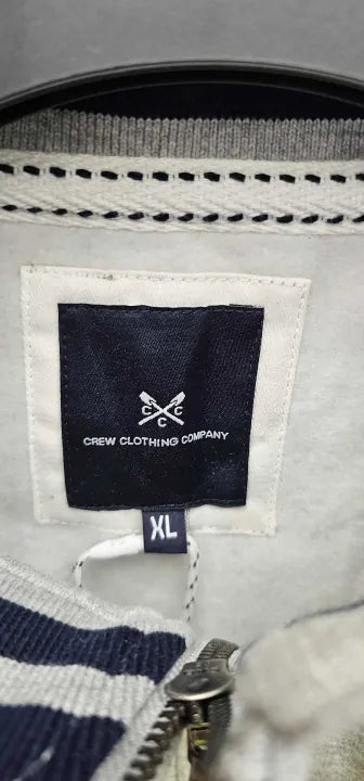 Crew Clothing - Grey 1/2 Zip Solid Sweatshirt - Grey Size: Xl