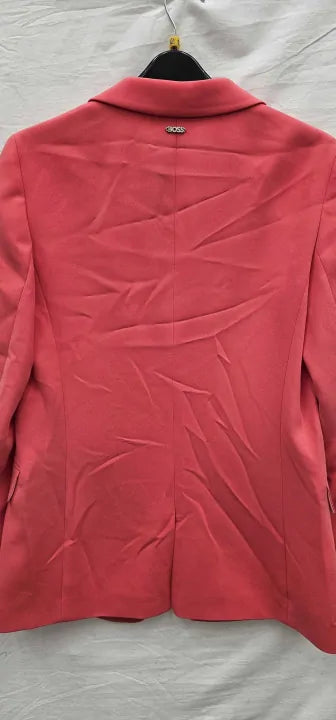Boss - Pink Jocaluah Single Breasted Blazer - Pink Size: Uk8