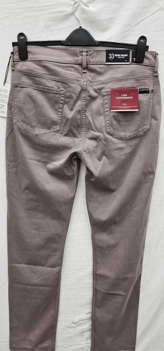 7 For All Mankind -Violet  Slimmy Tapered Stretch Trousers - Purple Size: Uk33
