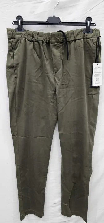 7 For All Mankind - Khaki Stretch Cotton Blend Chinos - Green Size: M