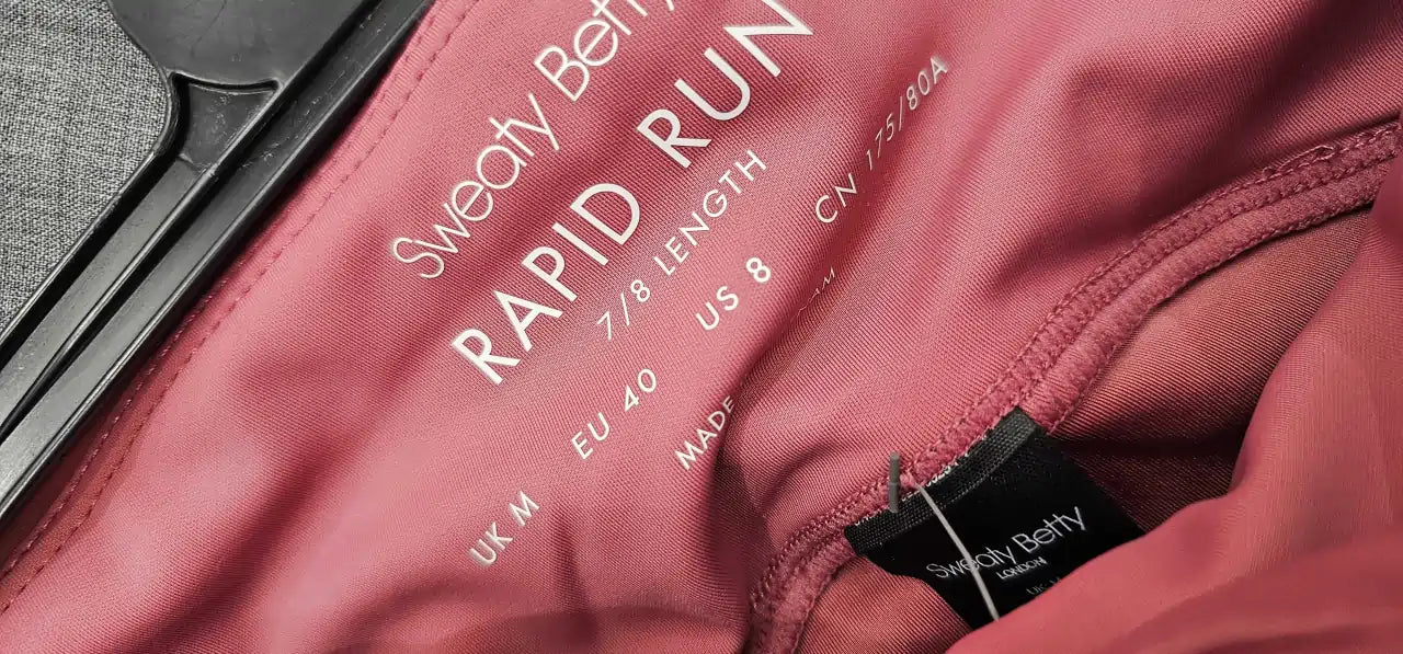 Sweaty Betty - Pink Rapid Run 7/8 Leggings - Pink Size: M