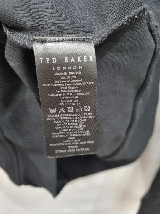 Ted Baker Actos Mens 1/4 Zip Sweatshirt Size: 3