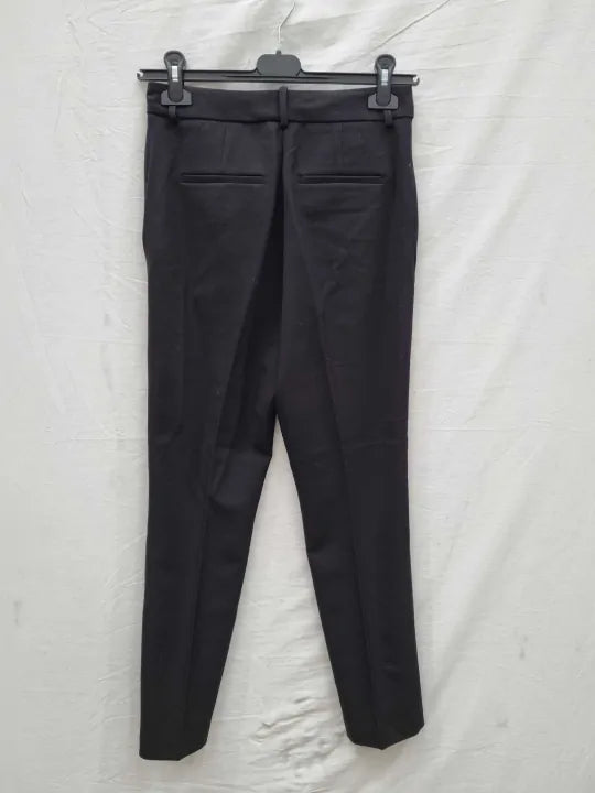 Reiss - Black Jess Slim Leg Trousers Size: Uk 6
