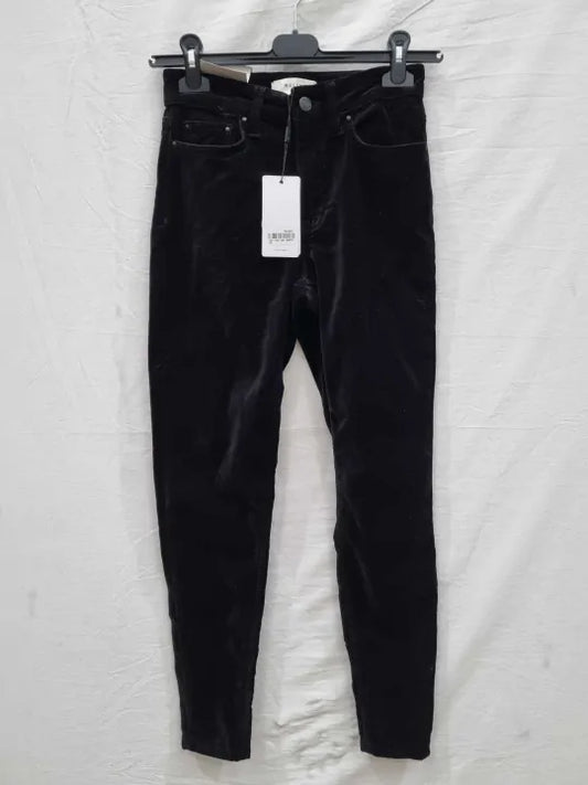 Reiss - Black Lux Skinny Stretch Jeans Size: 27R