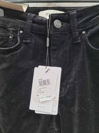 Reiss - Black Lux Skinny Stretch Jeans Size: 27R